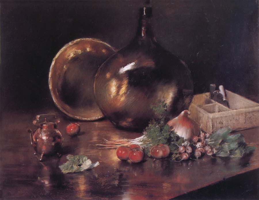 William Merritt Chase Still life